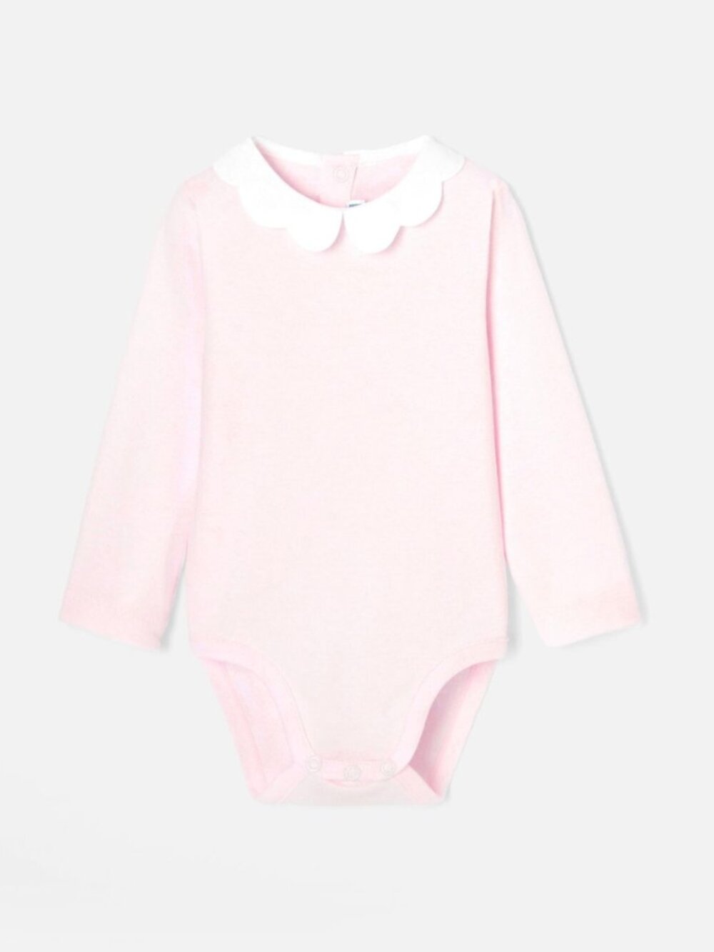 Jacadi Size 24M Baby girl bodysuit with scalloped collar